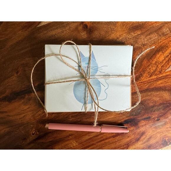 Greeting Cards Gift for Cat Lover Blank Cards & Envelopes NEW Custom Design - Picture 2 of 2